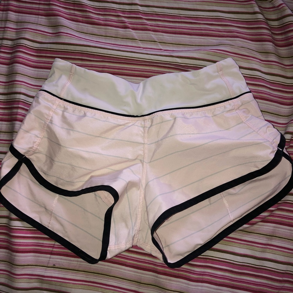 Light pink lululemon shorts